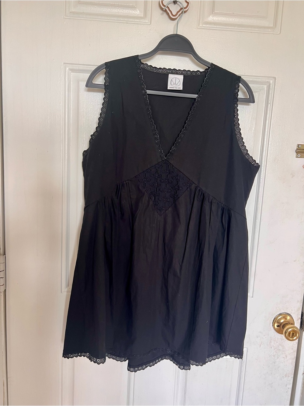 Laneway the Label | Women’s Black Lace-Trim Minidress